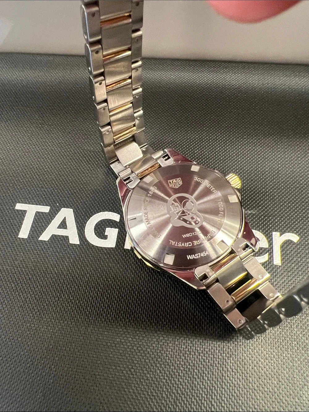 Tag Heuer Ladies Aquaracer SS and Gold w/Diamond markers - WBD1322.BB0320